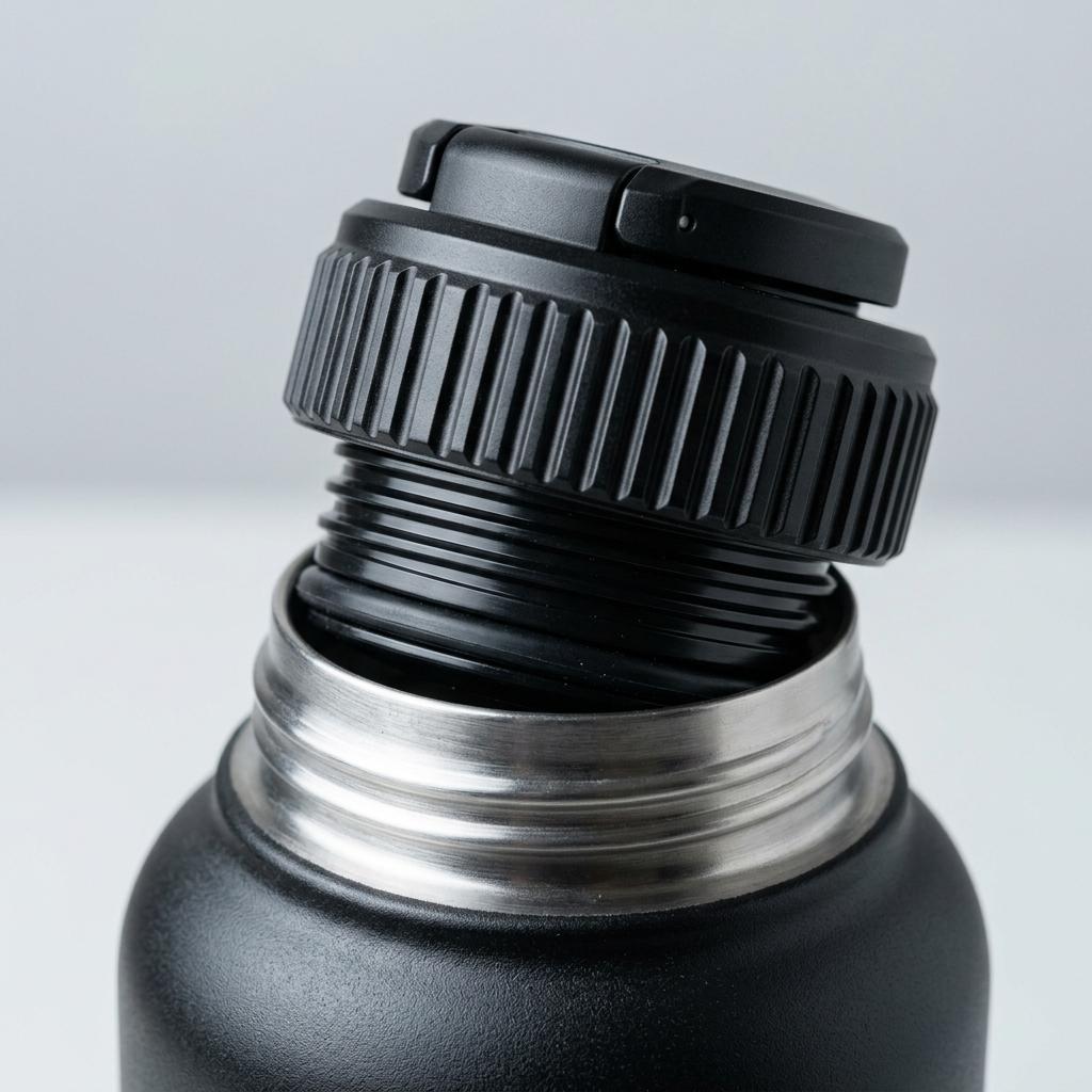 FlexBottle leak-resistant cap — close-up detail